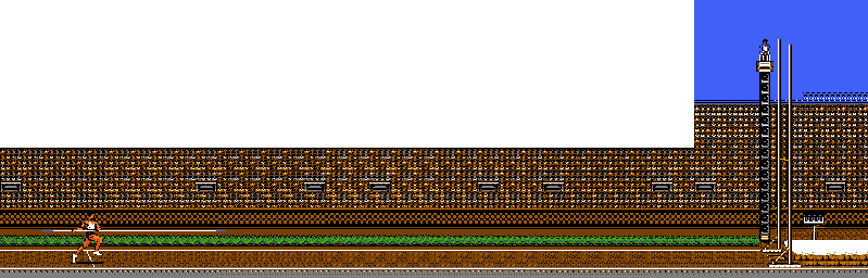 Thumbnail for a map of Pole Vault for the NES game Track & Field II.