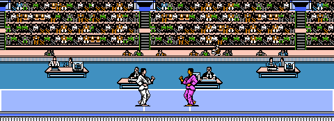 Thumbnail for a map of Taekwondo for the NES game Track & Field II.