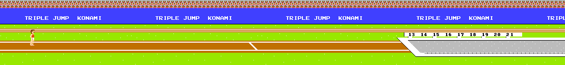 Thumbnail for a map of Triple Jump for the NES game Track & Field.