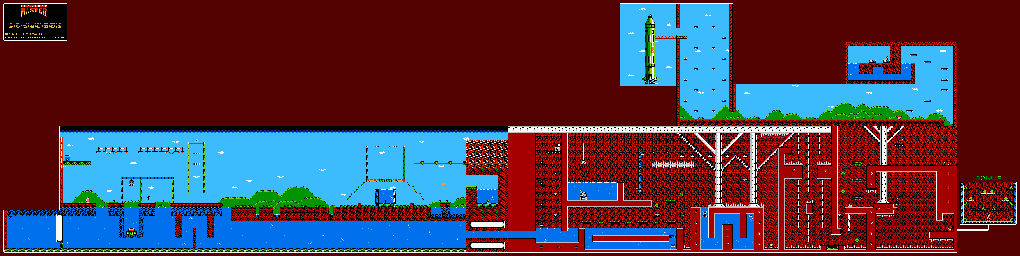 Thumbnail for a map of World 1: Islands for the NES game Treasure Master.