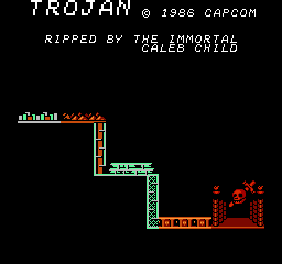 Thumbnail for a map of World (In-Game Map) for the NES game Trojan.