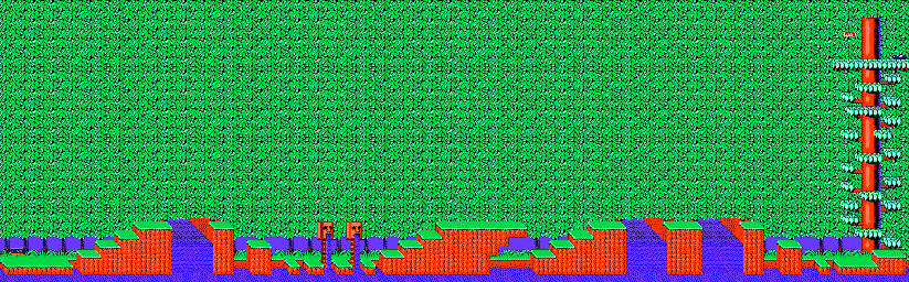 Thumbnail for a map of Stage 7 for the NES game The Trolls In Crazyland.