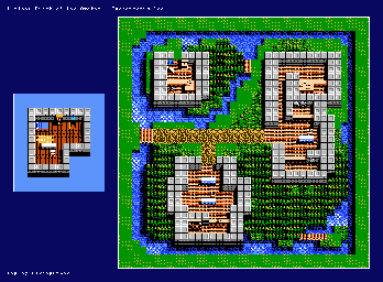 Thumbnail for a map of Buccaneer's Den for the NES game Ultima: Quest Of The Avatar.