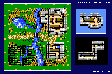 Thumbnail for a map of Cove for the NES game Ultima: Quest Of The Avatar.