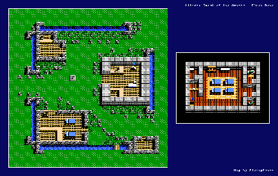 Thumbnail for a map of Skara Brae for the NES game Ultima: Quest Of The Avatar.
