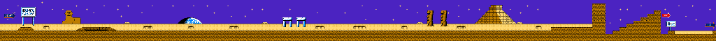 Thumbnail for a map of Stage 6 for the NES game Utsurun Desu.: Kawauso Hawaii e Iku!!!.