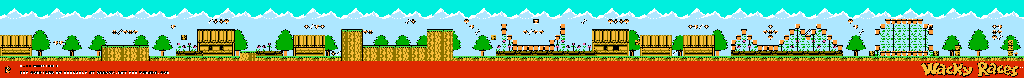 Thumbnail for a map of A-1 Section 1 for the NES game Wacky Races.