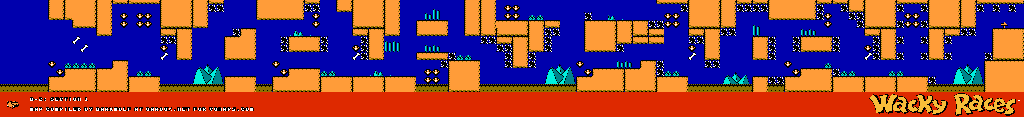 Thumbnail for a map of B -2 Section 1 for the NES game Wacky Races.