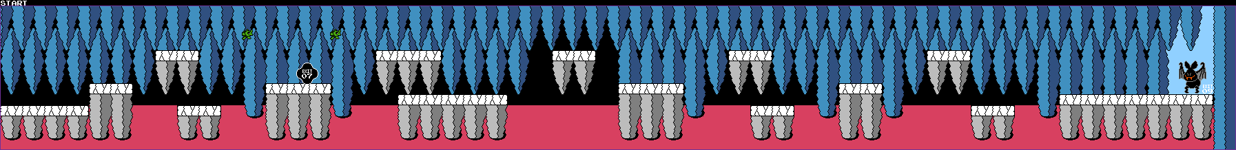 Thumbnail for a map of Stage 06 for the NES game Wagyan Land.