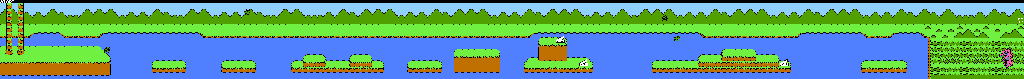 Thumbnail for a map of Stage 0A for the NES game Wagyan Land.