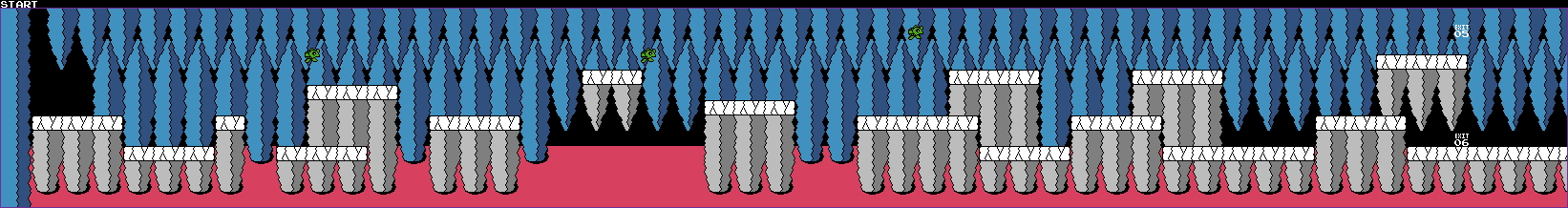 Thumbnail for a map of Stage 10 for the NES game Wagyan Land.