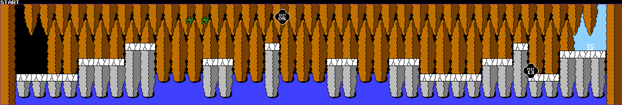 Thumbnail for a map of Stage 11 for the NES game Wagyan Land.