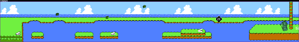 Thumbnail for a map of Stage 12 for the NES game Wagyan Land.
