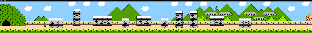Thumbnail for a map of Stage 15 for the NES game Wagyan Land.
