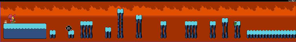 Thumbnail for a map of Stage 1A for the NES game Wagyan Land.