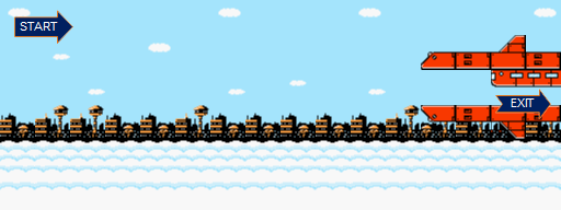 Thumbnail for a map of World 1: Rikkuru's Stage Act 2 for the NES game Wai Wai World 2: SOS!! Paseri Jou.