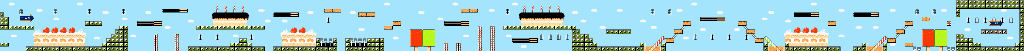 Thumbnail for a map of World 5: Sweets World for the NES game Wai Wai World 2: SOS!! Paseri Jou.