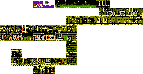 Thumbnail for a map of Stage 6: Moai's Easter Island for the NES game Wai Wai World.