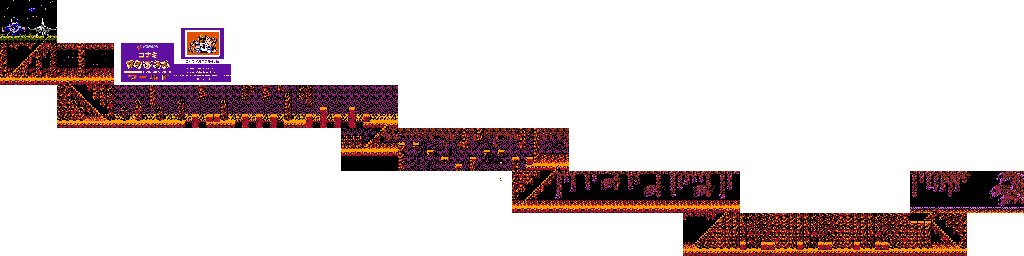 Thumbnail for a map of Stage 8: Contra's Alien Base for the NES game Wai Wai World.