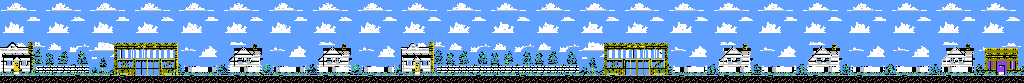 Thumbnail for a map of Stage 1 for the NES game Wally Bear & The NO Gang.