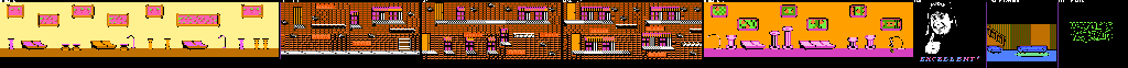 Thumbnail for a map of Stage 5 for the NES game Wayne's World.