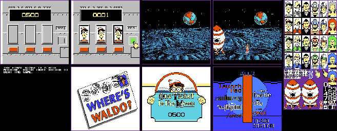 Thumbnail for a map of Launch Pad, Moon & Miscellaneous for the NES game Where's Waldo?.