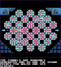 Thumbnail for a map of The Subway for the NES game Where's Waldo?.