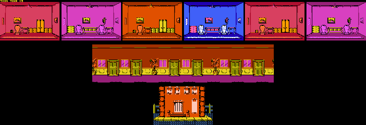 Thumbnail for a map of Toon Town 05 for the NES game Who Framed Roger Rabbit.