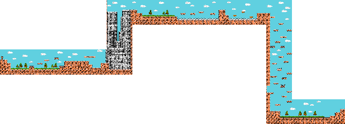 Thumbnail for a map of First Test for the NES game Whomp 'Em.