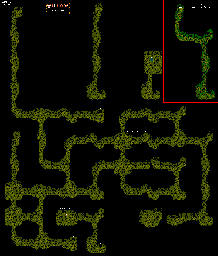 Thumbnail for a map of Caves 1 & 2 for the NES game Willow.