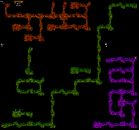 Thumbnail for a map of Caves 5-7 for the NES game Willow.