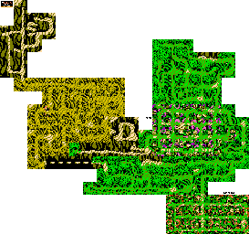 Thumbnail for a map of World 1 for the NES game Willow.