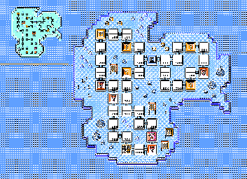 Thumbnail for a map of Cold Island for the NES game Wily & Light no RockBoard: That's Paradise.