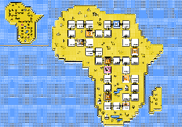 Thumbnail for a map of Hot Zone for the NES game Wily & Light no RockBoard: That's Paradise.