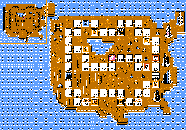 Thumbnail for a map of Megalopolis for the NES game Wily & Light no RockBoard: That's Paradise.