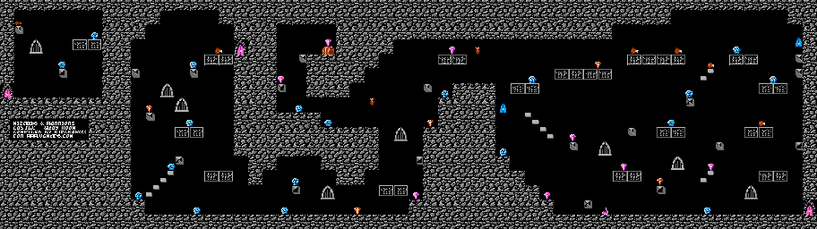 Thumbnail for a map of Castle Gray Room for the NES game Wizards & Warriors.