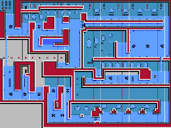 Thumbnail for a map of Level 04: Trial By Water for the NES game Wolverine.