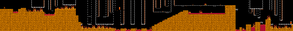 Thumbnail for a map of Level 06: Trial By Fire for the NES game Wolverine.
