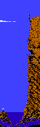 Thumbnail for a map of C.Cliff Diving for the NES game World Games.