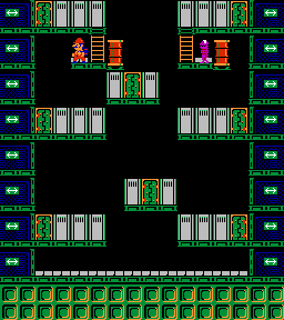 Thumbnail for a map of Phase 003 for the NES game Wrecking Crew.