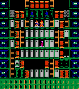Thumbnail for a map of Phase 012 for the NES game Wrecking Crew.