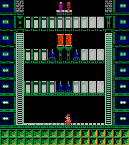 Thumbnail for a map of Phase 013 for the NES game Wrecking Crew.