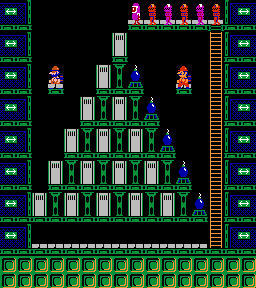 Thumbnail for a map of Phase 015 for the NES game Wrecking Crew.