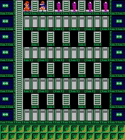 Thumbnail for a map of Phase 024 for the NES game Wrecking Crew.