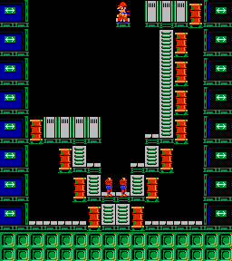 Thumbnail for a map of Phase 032 for the NES game Wrecking Crew.