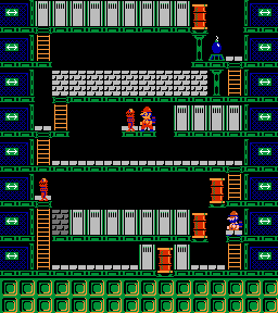 Thumbnail for a map of Phase 033 for the NES game Wrecking Crew.
