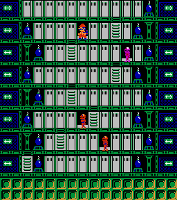 Thumbnail for a map of Phase 039 for the NES game Wrecking Crew.