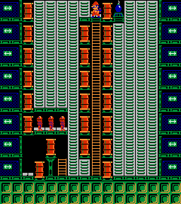 Thumbnail for a map of Phase 041 for the NES game Wrecking Crew.