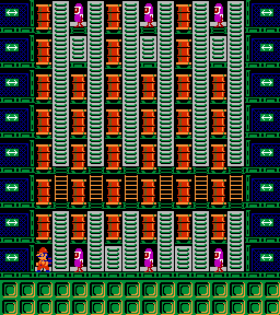 Thumbnail for a map of Phase 046 for the NES game Wrecking Crew.