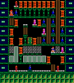 Thumbnail for a map of Phase 055 for the NES game Wrecking Crew.